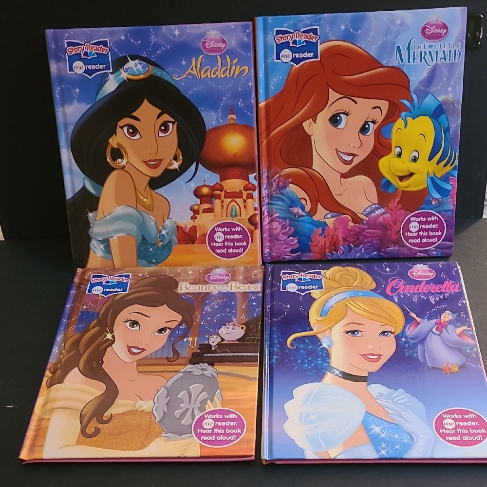 4 Disney Story Reader Princess Book Collection